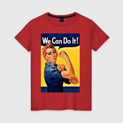 Мы можем сделать это - феминизм поп арт – Женская футболка хлопок с принтом купить со скидкой в -20%