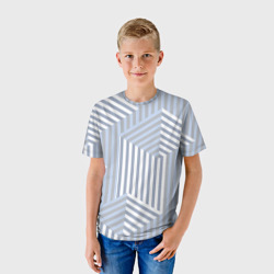 Детская футболка 3D Строгий геометрический узор - фото 2