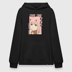 Худи SuperOversize хлопок Zero Two Darling in the Franxx