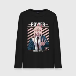 Мужской лонгслив хлопок Power демон крови