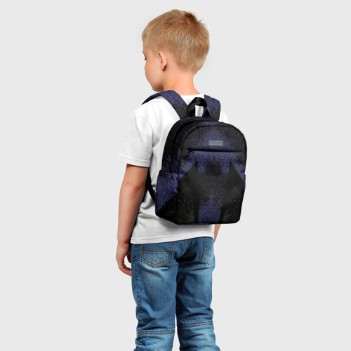 Детский рюкзак 3D с принтом Космические узоры, фото на моделе #1