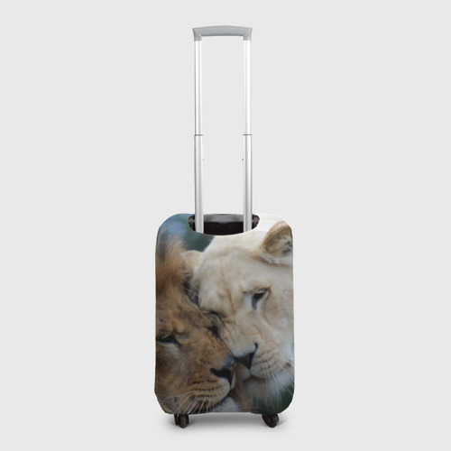 Чехол для чемодана 3D Влюбленные львы, цвет 3D печать - фото 2