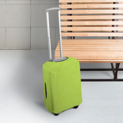 Чехол для чемодана 3D Текстурированный ярко зеленый салатовый - фото 2
