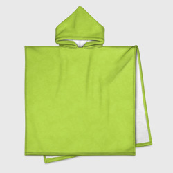 Текстурированный ярко зеленый салатовый – Детское полотенце-пончо с капюшоном 3D с принтом купить со скидкой в -16%