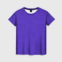 Яркий сиреневый с пятнами текстурированными – Женская футболка 3D с принтом купить со скидкой в -26%