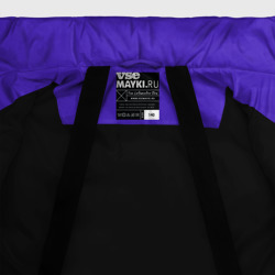 Куртка с принтом Яркий сиреневый с пятнами текстурированными для любого человека, вид спереди №5. Цвет основы: черный