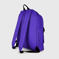 Рюкзак с принтом Яркий сиреневый с пятнами текстурированными для любого человека, вид сзади №1. Цвет основы: белый
