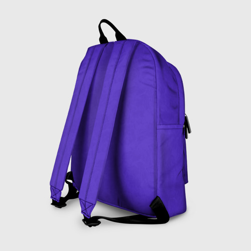 Рюкзак 3D с принтом Яркий сиреневый текстурированный, вид сзади #1