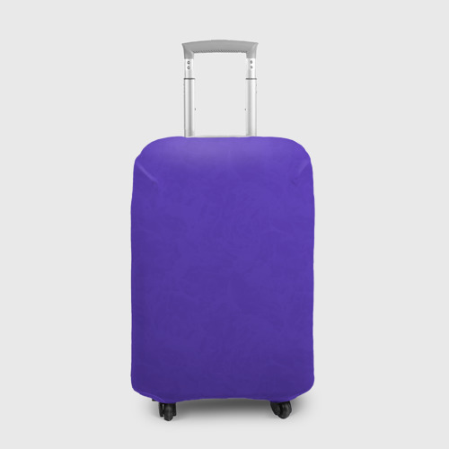 Чехол для чемодана с принтом Яркий сиреневый с пятнами текстурированными, вид спереди №1
