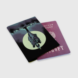 Обложка для паспорта матовая кожа Ozzy Osbourne - bat - фото 2