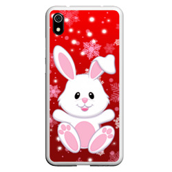 Весёлый кролик в снежинках – Чехол для Xiaomi Redmi Mi 7A с принтом купить со скидкой в -19%