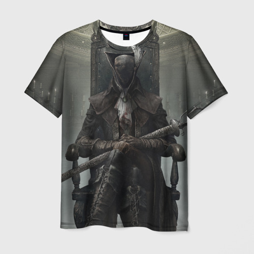 Мужская футболка 3D Bloodborne охотник, цвет 3D печать