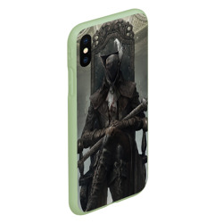 Чехол для iPhone XS Max матовый Bloodborne охотник - фото 2