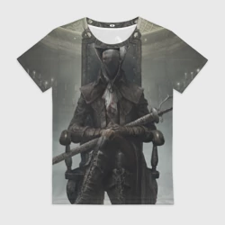 Женская футболка 3D Bloodborne охотник
