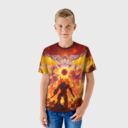 Детская футболка 3D Doom в аду - фото 2