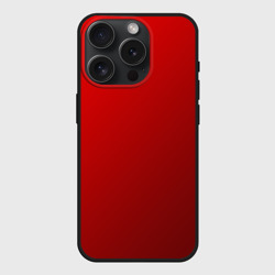 Чехол силиконовый для Apple iPhone 15 Pro матовый Лёгкий красный градиент