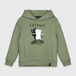 Детское худи Oversize хлопок Catanic quote