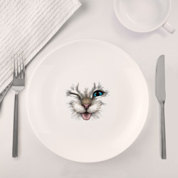 Набор: тарелка + кружка The cat winks - фото 2