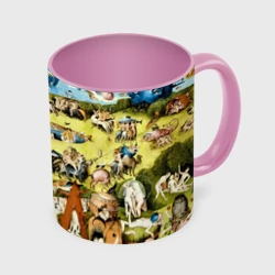 Кружка с полной запечаткой Земные наслаждения - картина Босха