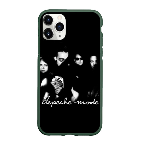 Чехол для iPhone 11 Pro матовый с принтом Depeche Mode shoot, вид спереди #2