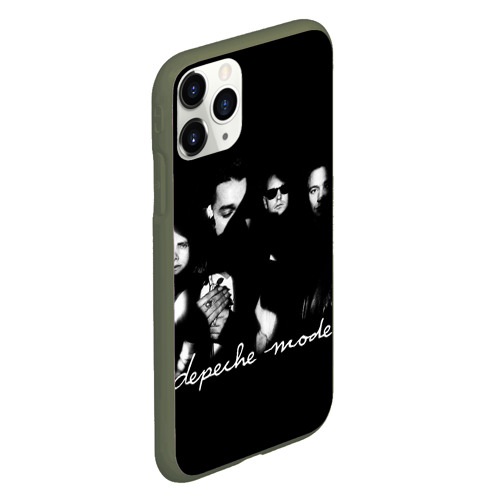 Чехол для iPhone 11 Pro матовый с принтом Depeche Mode shoot, вид сбоку #3