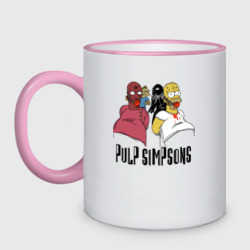 Кружка двухцветная Pulp Simpsons - ужасная ситуация