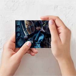 Поздравительная открытка Уэнсдэй играет на виолончели - фото 2