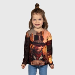 Детский лонгслив 3D Red Dead Redemption 2 в стиле Стимпанк - фото 2