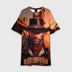 Детское платье 3D Red Dead Redemption 2 в стиле Стимпанк