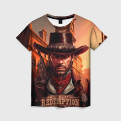 Женская футболка 3D Red Dead Redemption 2 в стиле Стимпанк