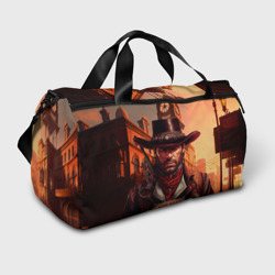 Сумка спортивная 3D Red Dead Redemption 2 в стиле Стимпанк