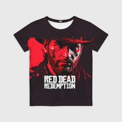 Детская футболка 3D Артур Морган, портрет