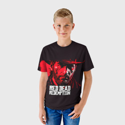 Детская футболка 3D Артур Морган, портрет - фото 2