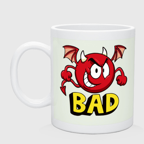 Кружка керамическая Bad imp, цвет фосфор