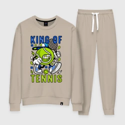 Женский костюм хлопок Король тенниса мяч с ракеткой