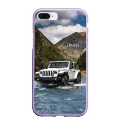 Чехол для iPhone 7Plus/8 Plus матовый Chrysler Jeep Rubicon преодолевает водную преграду