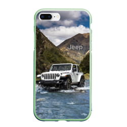 Чехол для iPhone 7Plus/8 Plus матовый Chrysler Jeep Rubicon преодолевает водную преграду