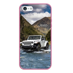 Чехол для iPhone 5/5S матовый Chrysler Jeep Rubicon преодолевает водную преграду