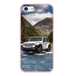 Чехол для iPhone 5/5S матовый Chrysler Jeep Rubicon преодолевает водную преграду