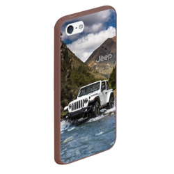 Чехол для iPhone 5/5S матовый Chrysler Jeep Rubicon преодолевает водную преграду - фото 2