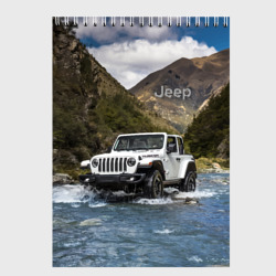 Скетчбук Chrysler Jeep Rubicon преодолевает водную преграду