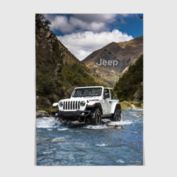 Постер Chrysler Jeep Rubicon преодолевает водную преграду