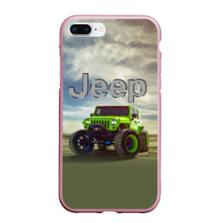 Чехол для iPhone 7Plus/8 Plus матовый Chrysler Jeep Rubicon в пустыне