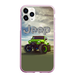 Чехол для iPhone 11 Pro Max матовый Chrysler Jeep Rubicon в пустыне