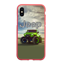 Чехол для iPhone XS Max матовый Chrysler Jeep Rubicon в пустыне