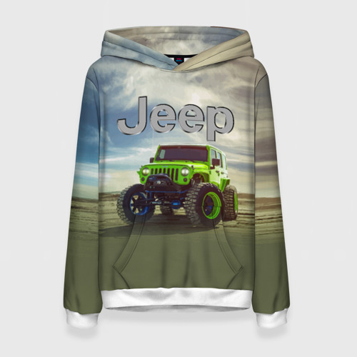 Женская толстовка 3D Chrysler Jeep Rubicon в пустыне, цвет 3D печать