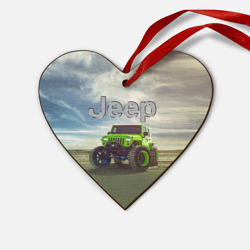Деревянная игрушка Сердце Chrysler Jeep Rubicon в пустыне