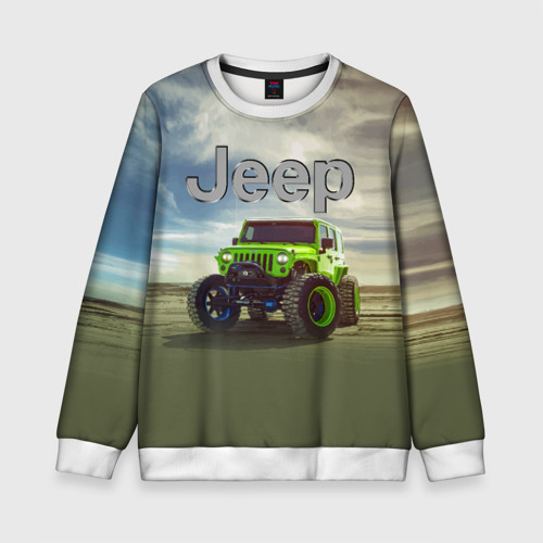 Детский свитшот 3D Chrysler Jeep Rubicon в пустыне, цвет 3D печать