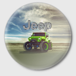 Значок Chrysler Jeep Rubicon в пустыне