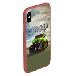 Чехол для iPhone XS Max матовый Chrysler Jeep Rubicon в пустыне - фото 2